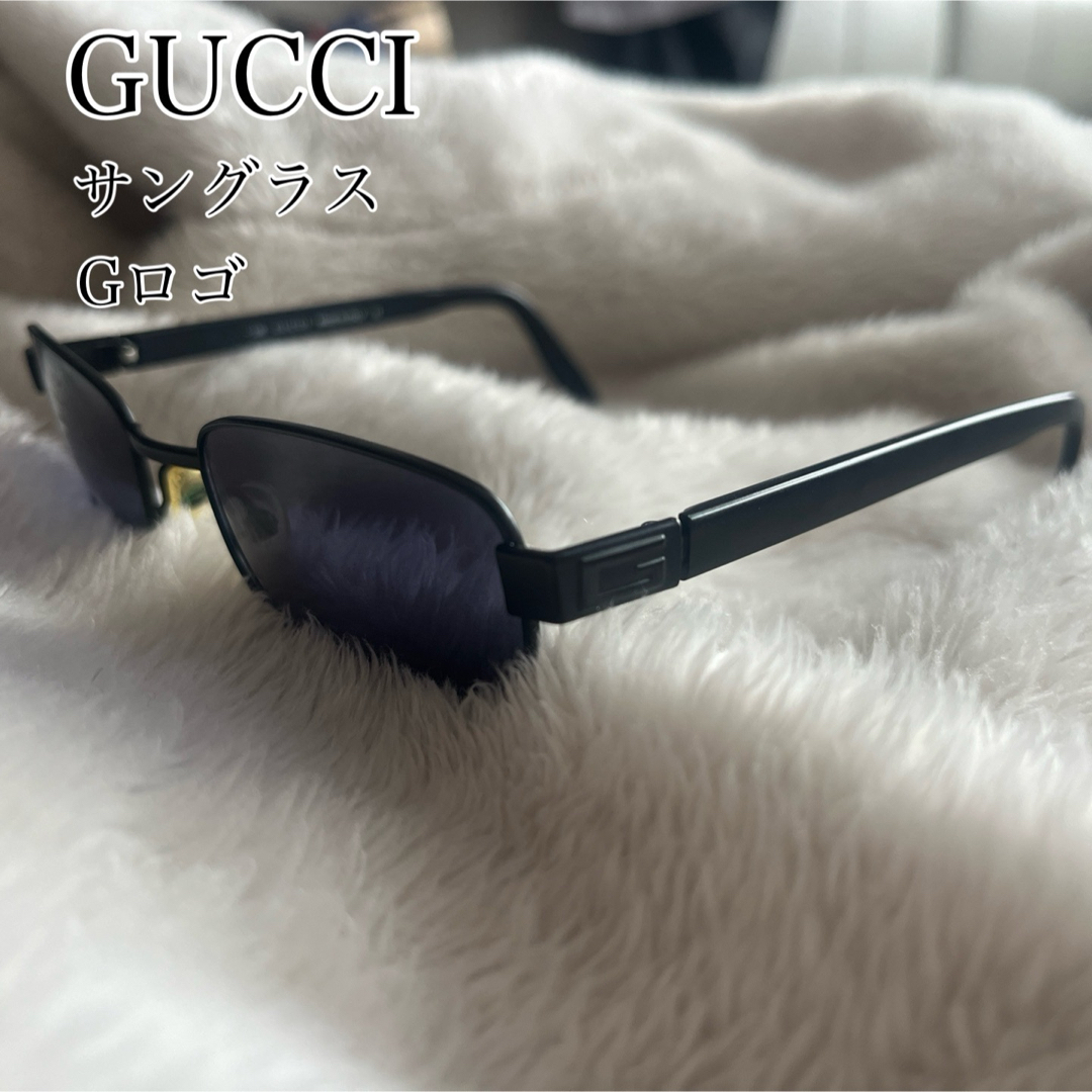 （美品）GUCCI グッチ サングラスロゴ GG 1638 E1W 51□19