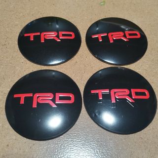 TRD ホイールセンターキャップステッカー4p純正不適応多いです。(ホイール)