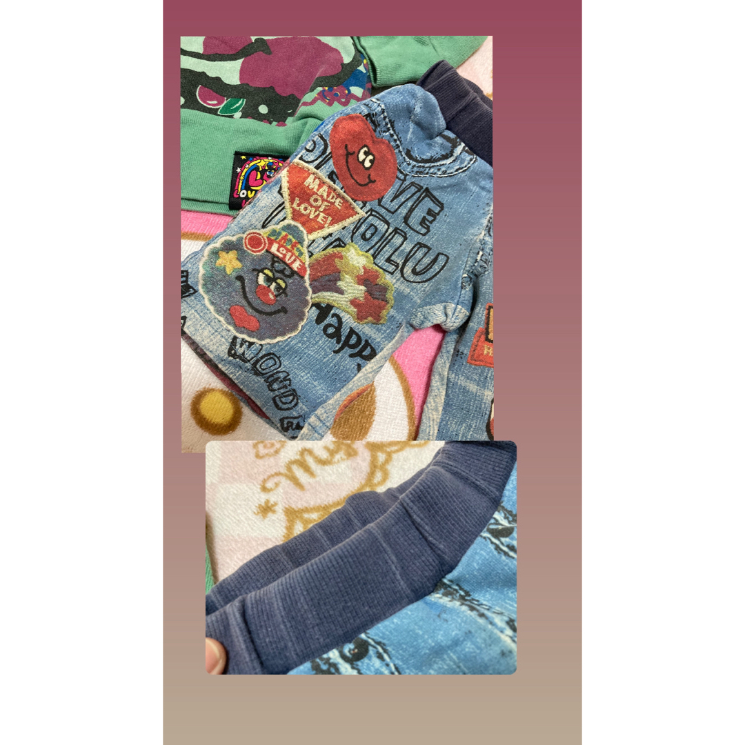 LOVE REVOLUTION(ラブレボリューション)のラブレボ コーデ売り トレーナー90 パンツ80 キッズ/ベビー/マタニティのベビー服(~85cm)(パンツ)の商品写真