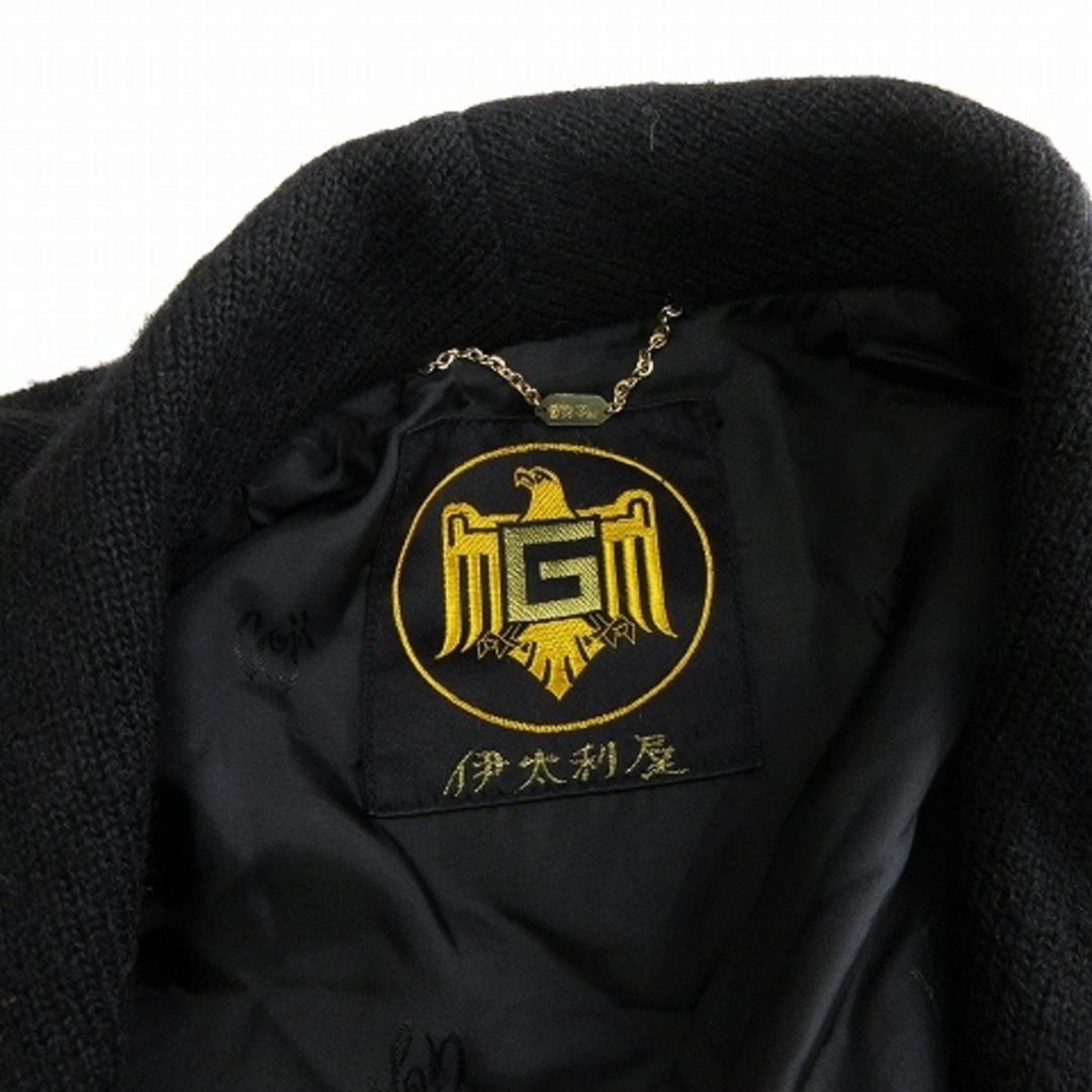 伊太利屋(イタリヤ)のイタリヤ テーラードジャケット シングル 2B モヘヤ 黒 11 L位 ■GY3 レディースのジャケット/アウター(テーラードジャケット)の商品写真