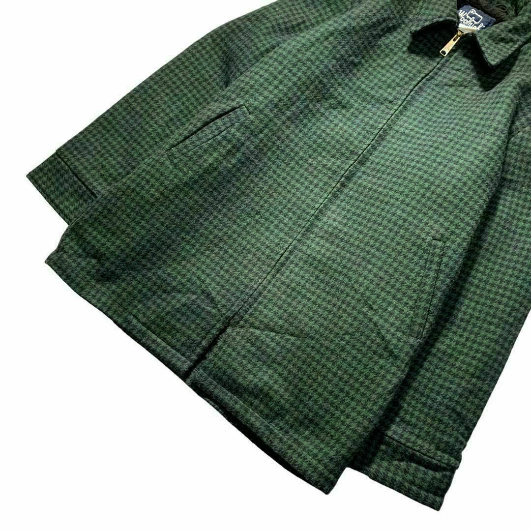 WOOLRICH(ウールリッチ)の80s USA製 woolrich グリーンチェック ウールジャケット メンズのジャケット/アウター(ブルゾン)の商品写真