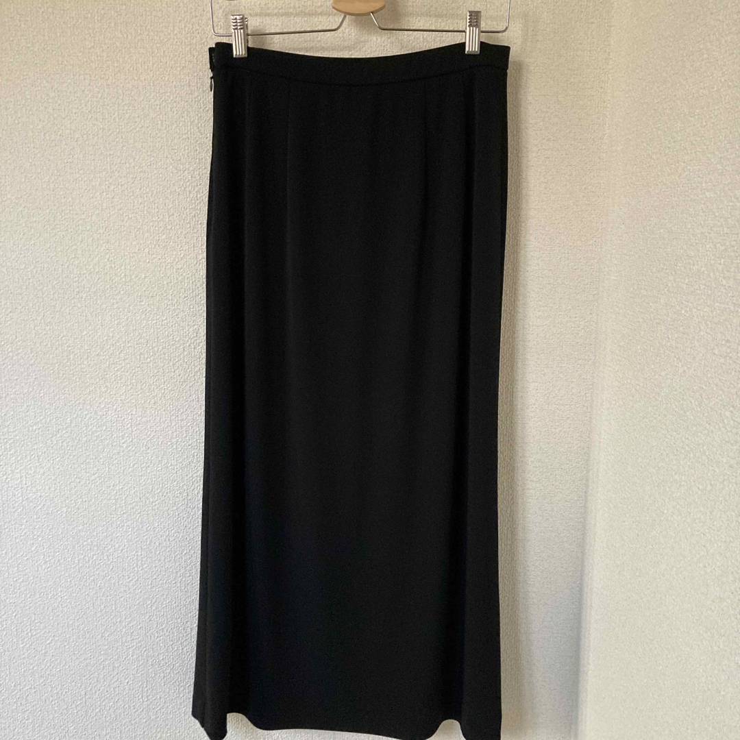 E.SECONDS ブラック　ロングスカート　サイズ　15 レディースのスカート(ロングスカート)の商品写真