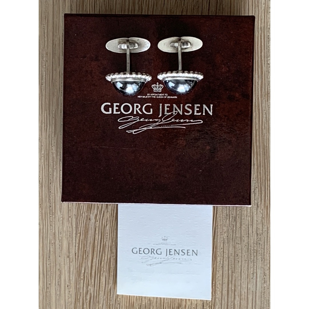 Georg Jensen(ジョージジェンセン)のGEORG JENSEN カフリンクス 25B ヘマタイトモデル メンズのファッション小物(カフリンクス)の商品写真