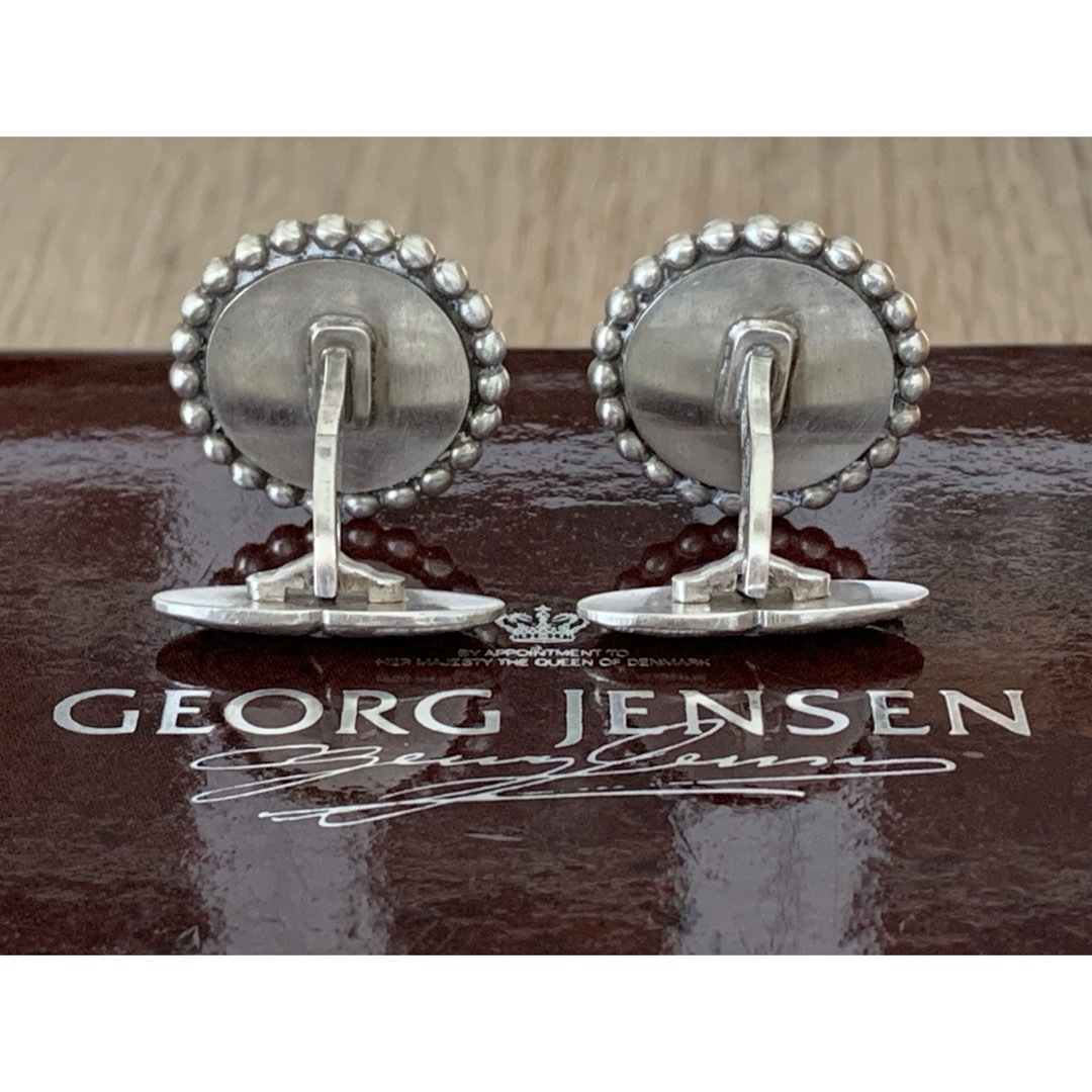 Georg Jensen(ジョージジェンセン)のGEORG JENSEN カフリンクス 25B ヘマタイトモデル メンズのファッション小物(カフリンクス)の商品写真