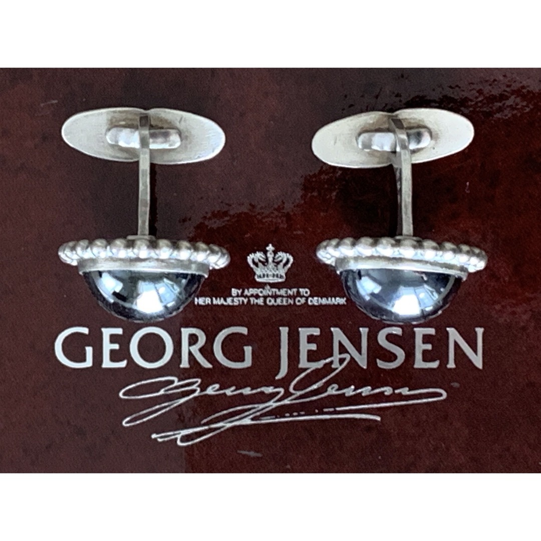 Georg Jensen(ジョージジェンセン)のGEORG JENSEN カフリンクス 25B ヘマタイトモデル メンズのファッション小物(カフリンクス)の商品写真