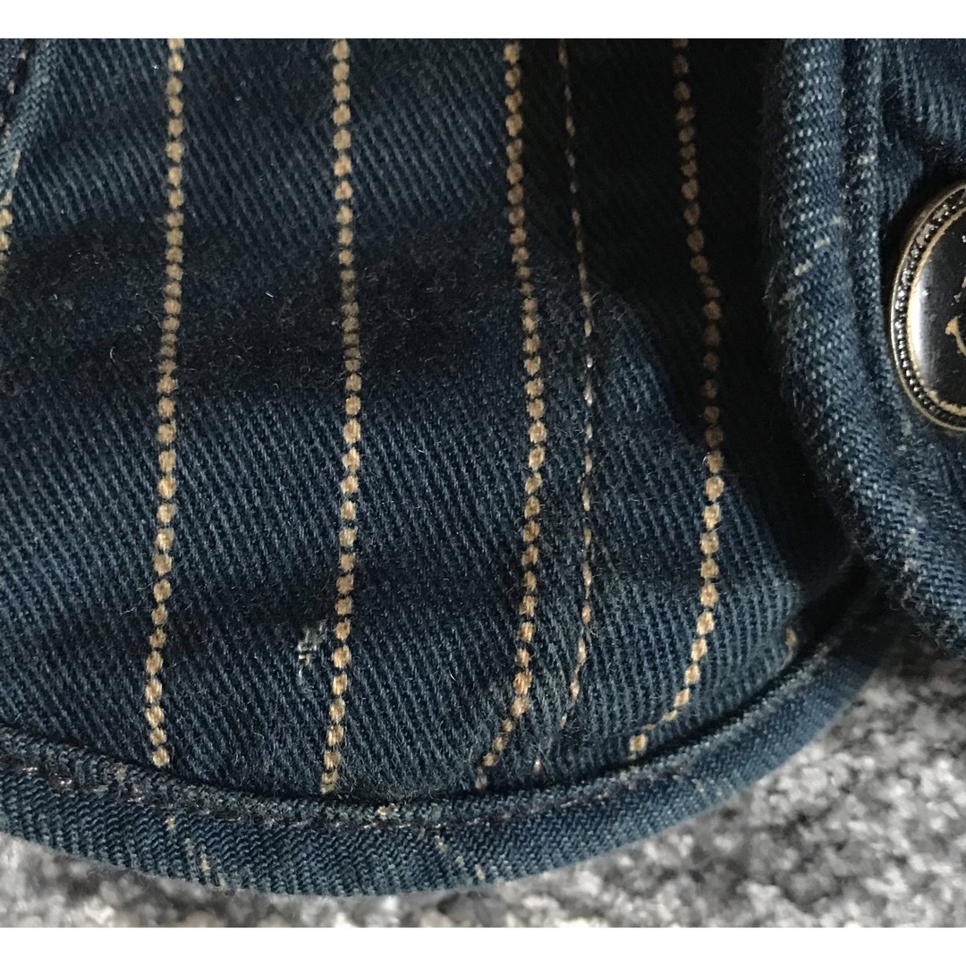 RRL(ダブルアールエル)の万能アイテム RRL WABASH STRIPE インディゴ  ワークベスト メンズのトップス(ベスト)の商品写真