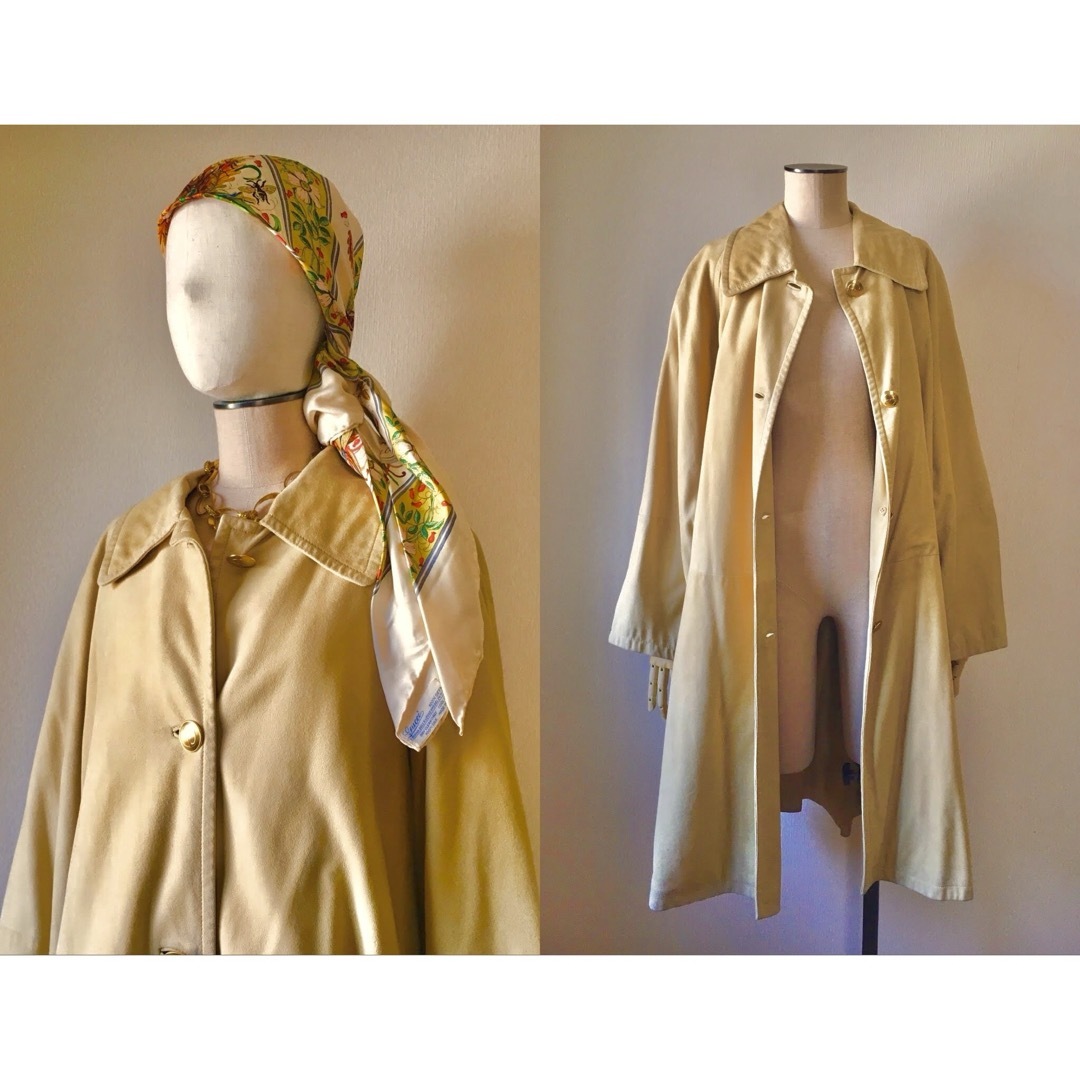 Gucci(グッチ)の80s GUCCI Deerskin Gold Button Coat 鹿革 レディースのジャケット/アウター(ロングコート)の商品写真