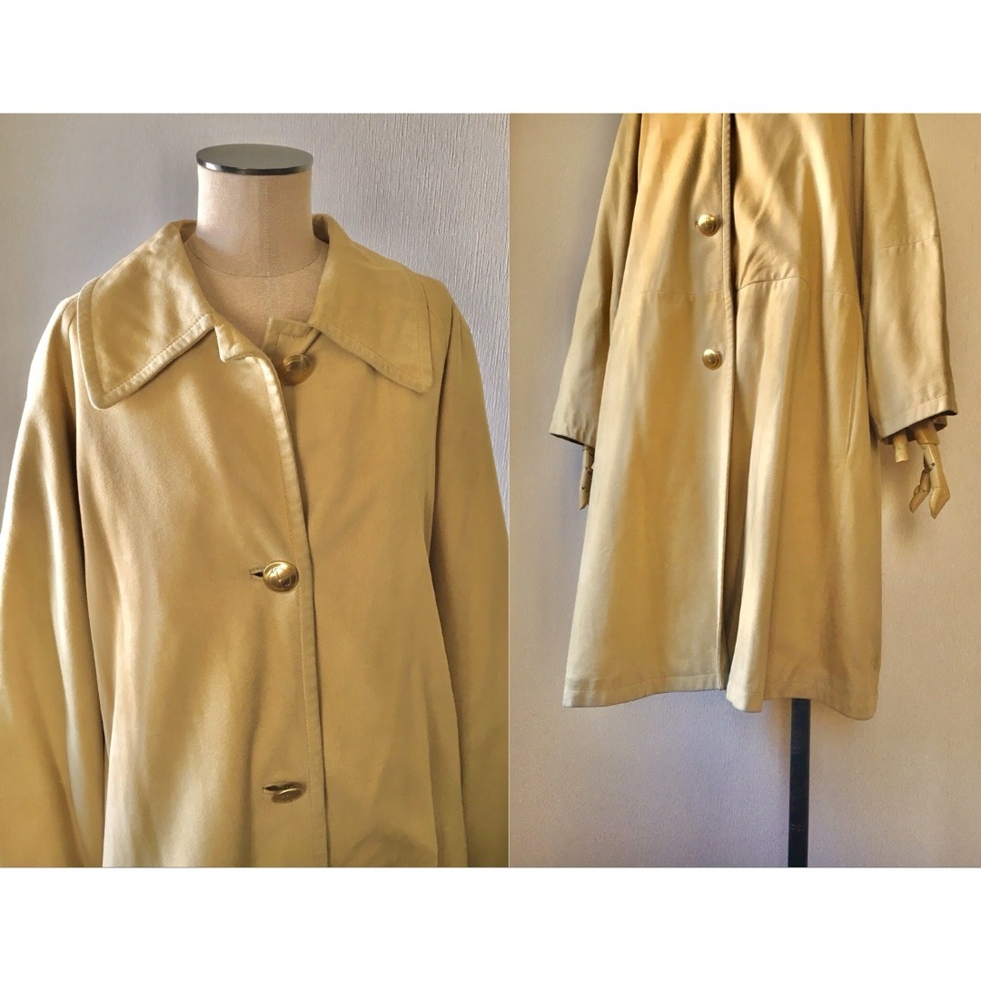 Gucci(グッチ)の80s GUCCI Deerskin Gold Button Coat 鹿革 レディースのジャケット/アウター(ロングコート)の商品写真