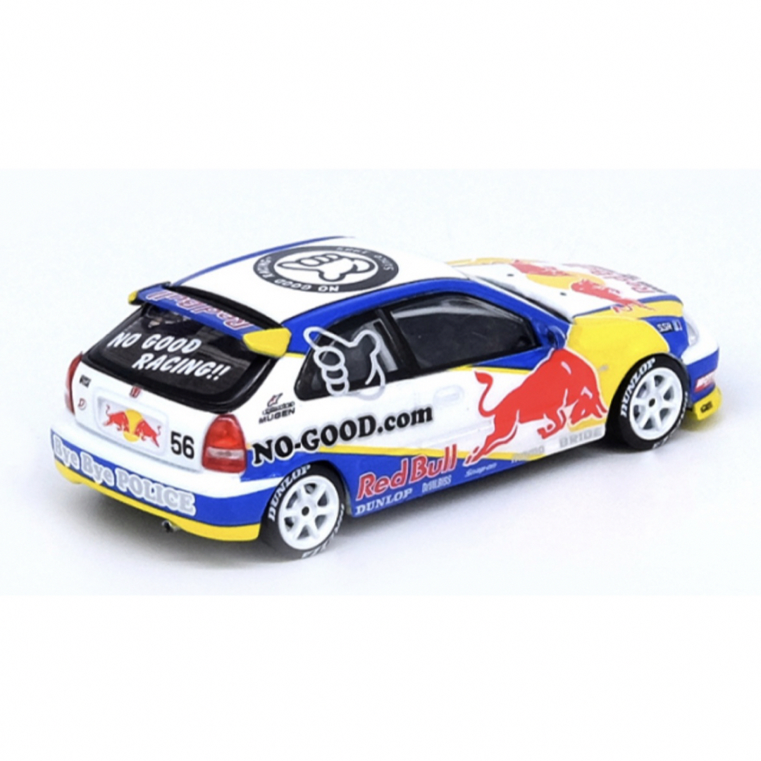 Red Bull(レッドブル)のシビック EK9 JDM レッドブル ミニカー エンタメ/ホビーのおもちゃ/ぬいぐるみ(ミニカー)の商品写真