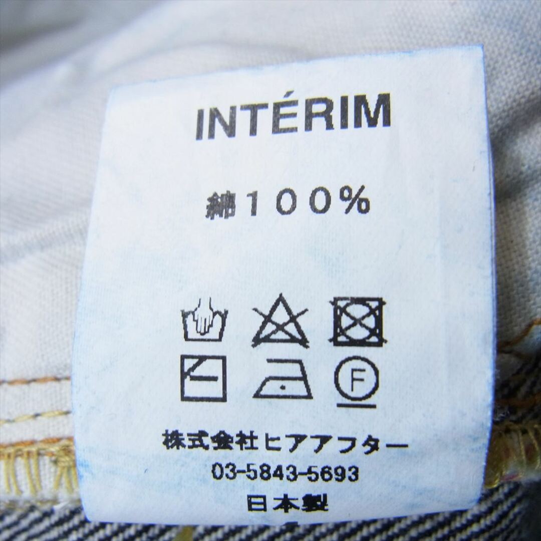 インテリム INTRIM デニムパンツ IT23A089 WW2 1943 HEAVY KIBATA SHUTTLE DENIM JEANS 第二次世界大戦 モデル 15oz ヘビー オンス 生機 デニム パンツ インディゴブルー系 4【新古品】【未使用】【中古】 メンズのパンツ(その他)の商品写真