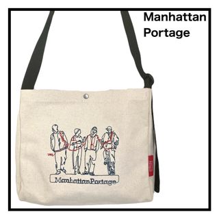 Manhattan Portage - マンハッタンポーテージ　ショルダーバッグ　キャンバス　アイボリー　ユニセックス