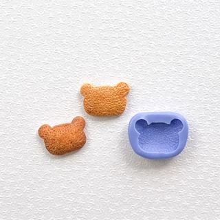 507 くまサブレ型 クマ モールド 樹脂粘土 パーツ クッキー シリコン(各種パーツ)