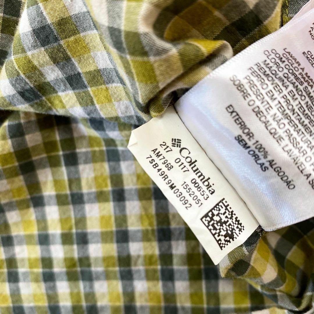 Columbia(コロンビア)のColumbia コロンビア　長袖　刺繍ロゴ　チェック　シャツ　古着　アウトドア メンズのトップス(Tシャツ/カットソー(七分/長袖))の商品写真