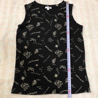 アーヴェヴェ(a.v.v)のa.v.v ノースリーブ タンクトップ 140cm 黒(Tシャツ/カットソー)