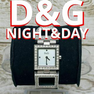 ドルチェアンドガッバーナ(DOLCE&GABBANA)の動作品　ドルチェ＆ガッバーナ　シルバーダイヤモンド　腕時計　D&G 　定価5万円(腕時計)