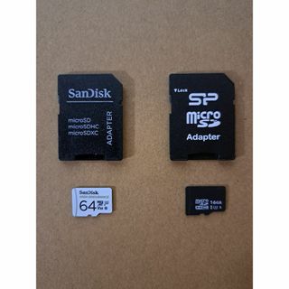 サンディスク(SanDisk)のMicro SD Card (SDXC64GB 1枚、SDHC16GB 1枚）(PC周辺機器)