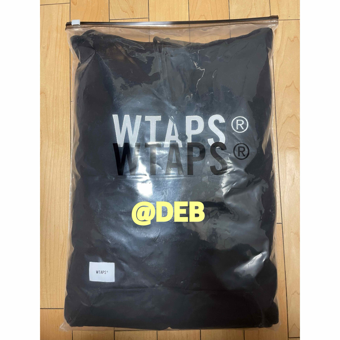 W)taps(ダブルタップス)のWTAPS 2024SS SIGN HOODY BLACK XLサイズ メンズのトップス(パーカー)の商品写真