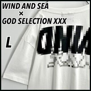 ウィンダンシー(WIND AND SEA)の【人気コラボ】ウィンダンシー×ゴッドセレクション　両面モザイクロゴ　Tシャツ　L(Tシャツ/カットソー(半袖/袖なし))