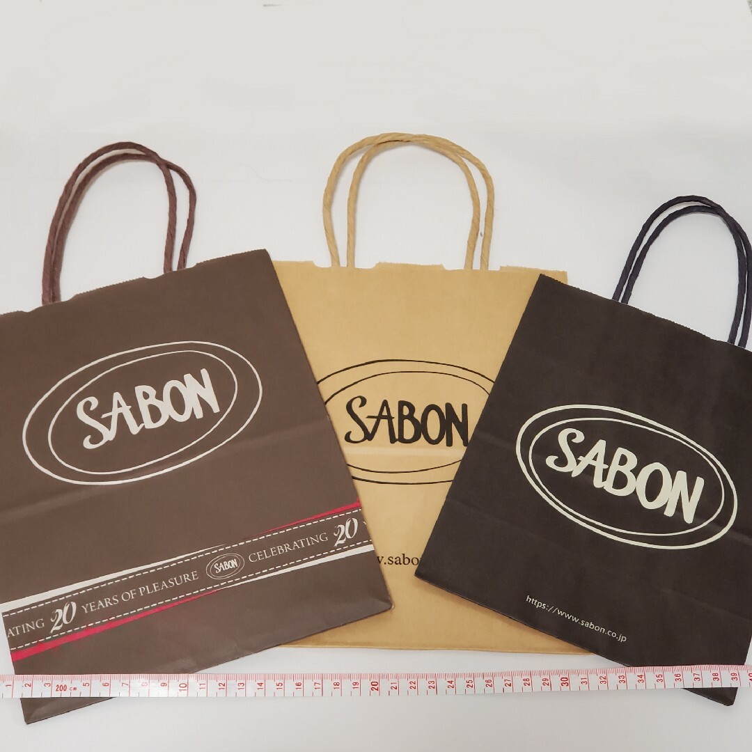 SABON(サボン)のSABON　紙袋　ショップ袋　ショッピングバック レディースのバッグ(ショップ袋)の商品写真