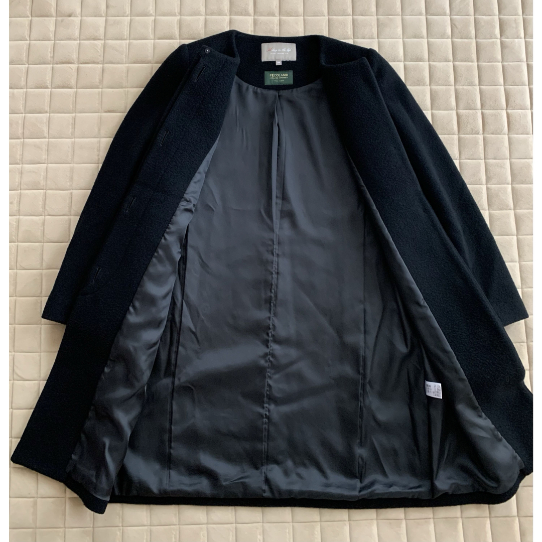 UNITED ARROWS(ユナイテッドアローズ)のユナイテッドアローズ  ノーカラー コート レディースのジャケット/アウター(ロングコート)の商品写真