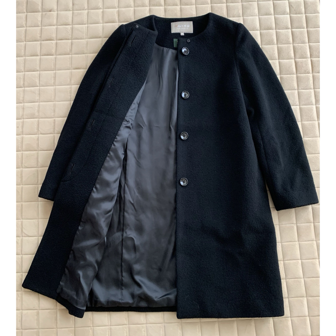UNITED ARROWS(ユナイテッドアローズ)のユナイテッドアローズ  ノーカラー コート レディースのジャケット/アウター(ロングコート)の商品写真