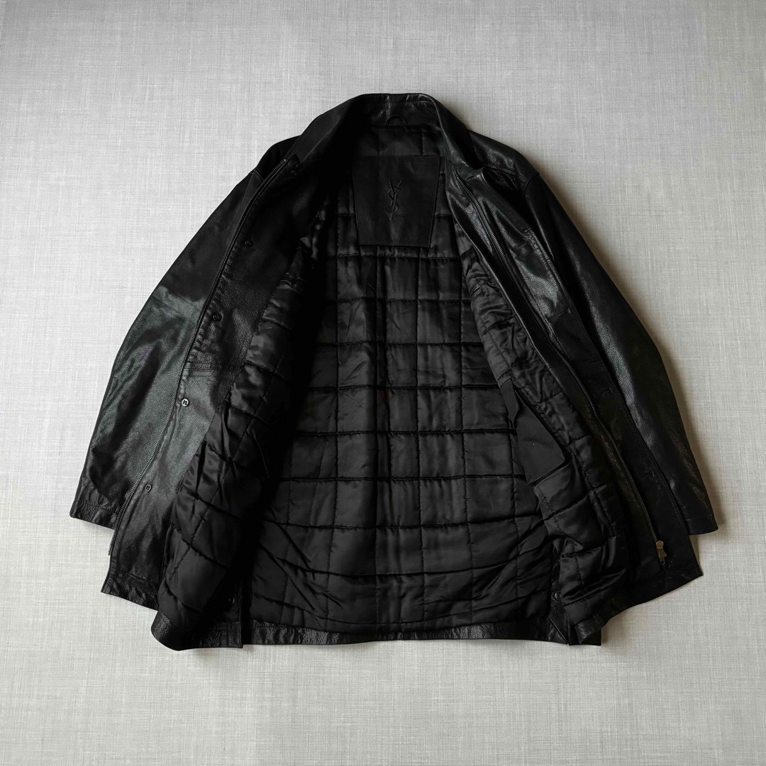 vintage美品 Yves Saint Laurent レザージャケット 50 カーコート