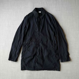 シーピーカンパニー(C.P. Company)の美品 C.P.COMPANY リネン混 ジップアップ 48 ネイビー(ブルゾン)