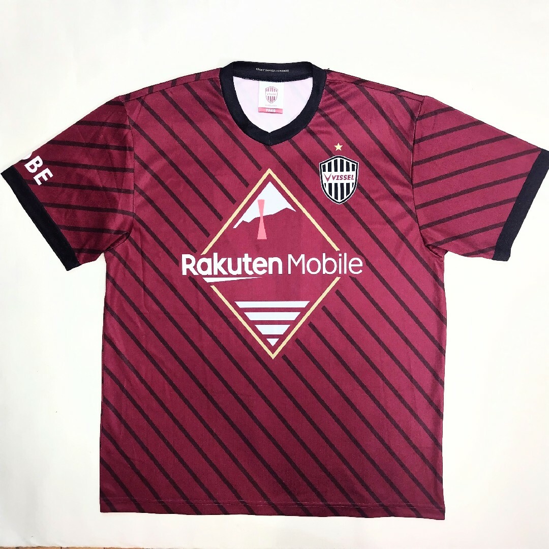 ヴィッセル神戸2023年モデルユニフォームＴシャツ　フリーサイズ | フリマアプリ ラクマ