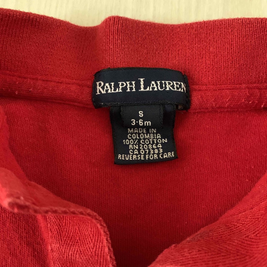 POLO RALPH LAUREN(ポロラルフローレン)のラルフローレン 半袖Tシャツ 赤 ポロシャツ 70㎝ ベビー服 キッズ/ベビー/マタニティのベビー服(~85cm)(シャツ/カットソー)の商品写真