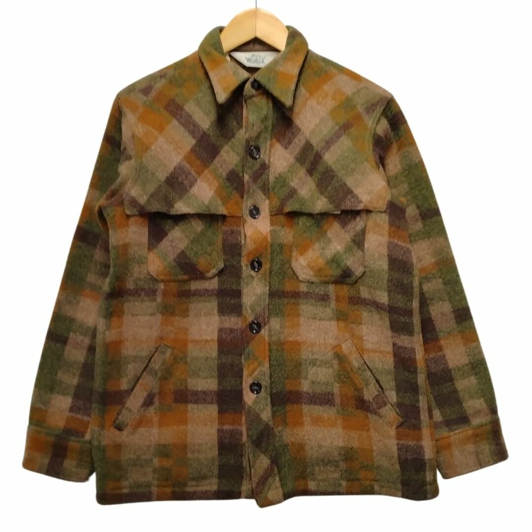 WOOLRICH(ウールリッチ)のWOOLRICH ウールリッチ ヴィンテージ ウールチェックシャツジャケット グリーン系 サイズM 正規品 / m202412 メンズのジャケット/アウター(その他)の商品写真