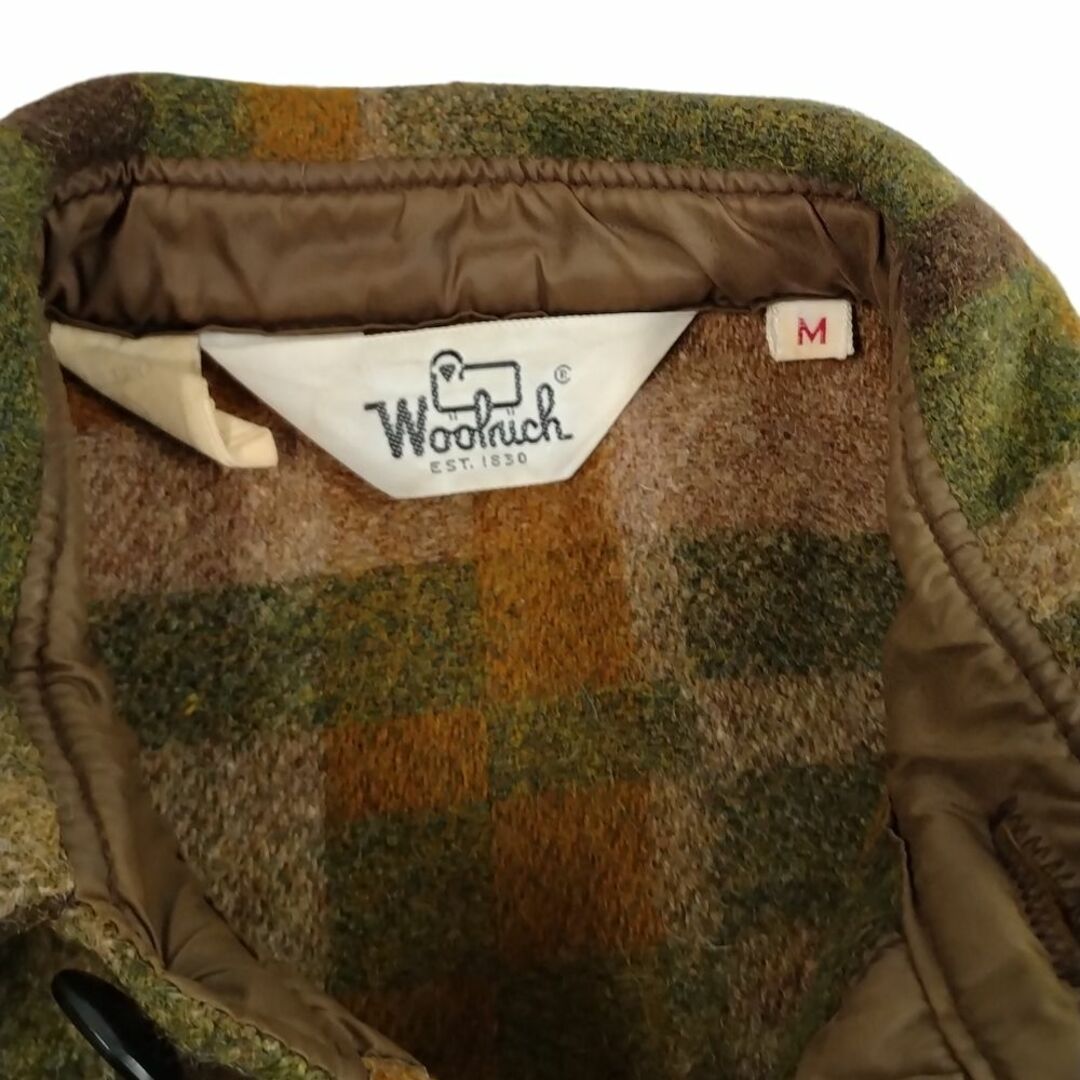 WOOLRICH(ウールリッチ)のWOOLRICH ウールリッチ ヴィンテージ ウールチェックシャツジャケット グリーン系 サイズM 正規品 / m202412 メンズのジャケット/アウター(その他)の商品写真