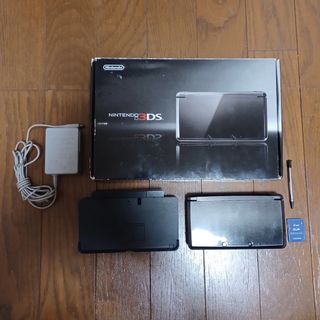 ニンテンドー3DS(ニンテンドー3DS)のニンテンドー3DS コスモブラック 中古(携帯用ゲーム機本体)