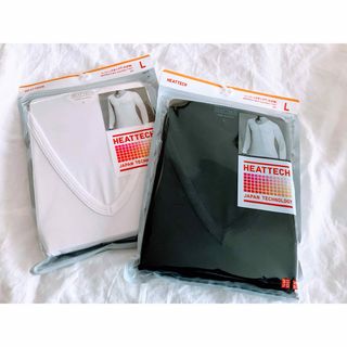 ユニクロ(UNIQLO)の 【新品♫匿名配送】ユニクロ ヒートテック VネックT 9分袖 Lサイズ×2枚(その他)