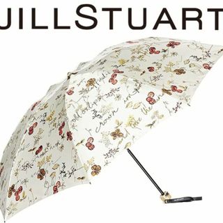 ジルスチュアート(JILLSTUART)の新品【ジルスチュアート】晴雨兼用 折り畳み傘 箔文字 幸運、四つ葉のクローバー(傘)