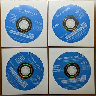 フジツウ(富士通)の富士通 リカバリディスク セット 4枚組 Windows10 Pro 64bit(PC周辺機器)