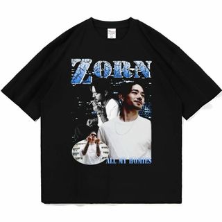 ZORN ラップ Tシャツ raptee bootleg ブラック(Tシャツ/カットソー(半袖/袖なし))