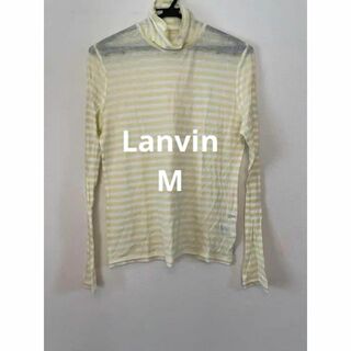 ランバン(LANVIN)のLanvin Sport ランバンスポール タートルネック イエロー ボーダー(Tシャツ/カットソー(七分/長袖))