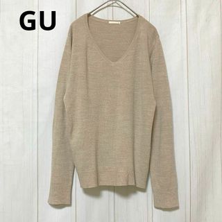 ジーユー(GU)のst640 GU/薄手カットソー/トップス/ベージュ/無地/シンプル(カットソー(長袖/七分))