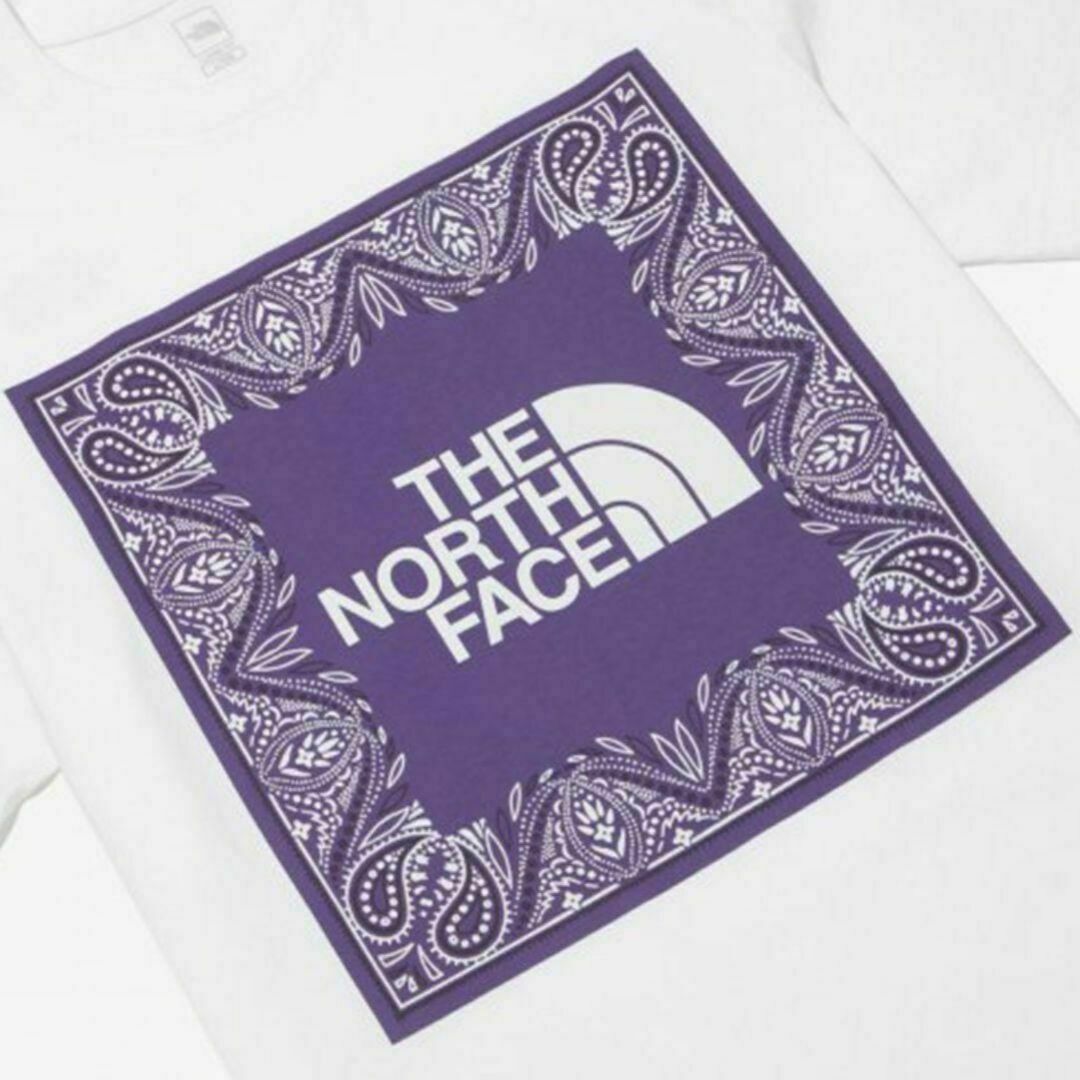 THE NORTH FACE(ザノースフェイス)のノースフェイス　韓国　Tシャツ　バンダナ　ビッグロゴ　L　ホワイト　新品未着用 エンタメ/ホビーのコレクション(その他)の商品写真