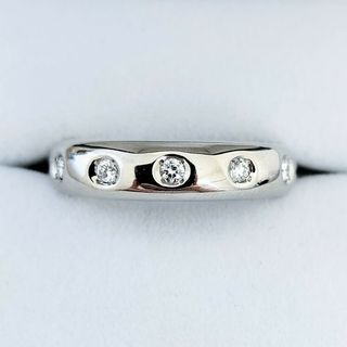 ミキモト(MIKIMOTO)のミキモト 5p ダイヤモンド リング Pt950 0.11ct 8.6g(リング(指輪))