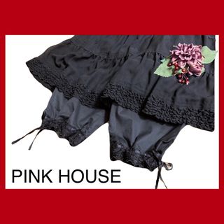 PINK HOUSE - 週末限定セール！ピンクハウスハーフパンツドロワーズ黒