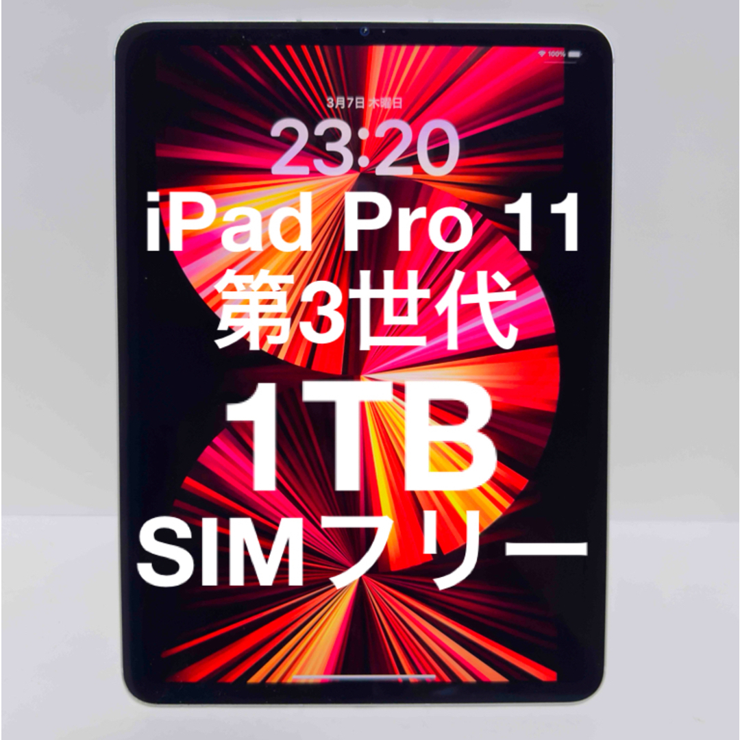 iPad Pro 11インチ 第3世代 1TB SIMフリー アップル