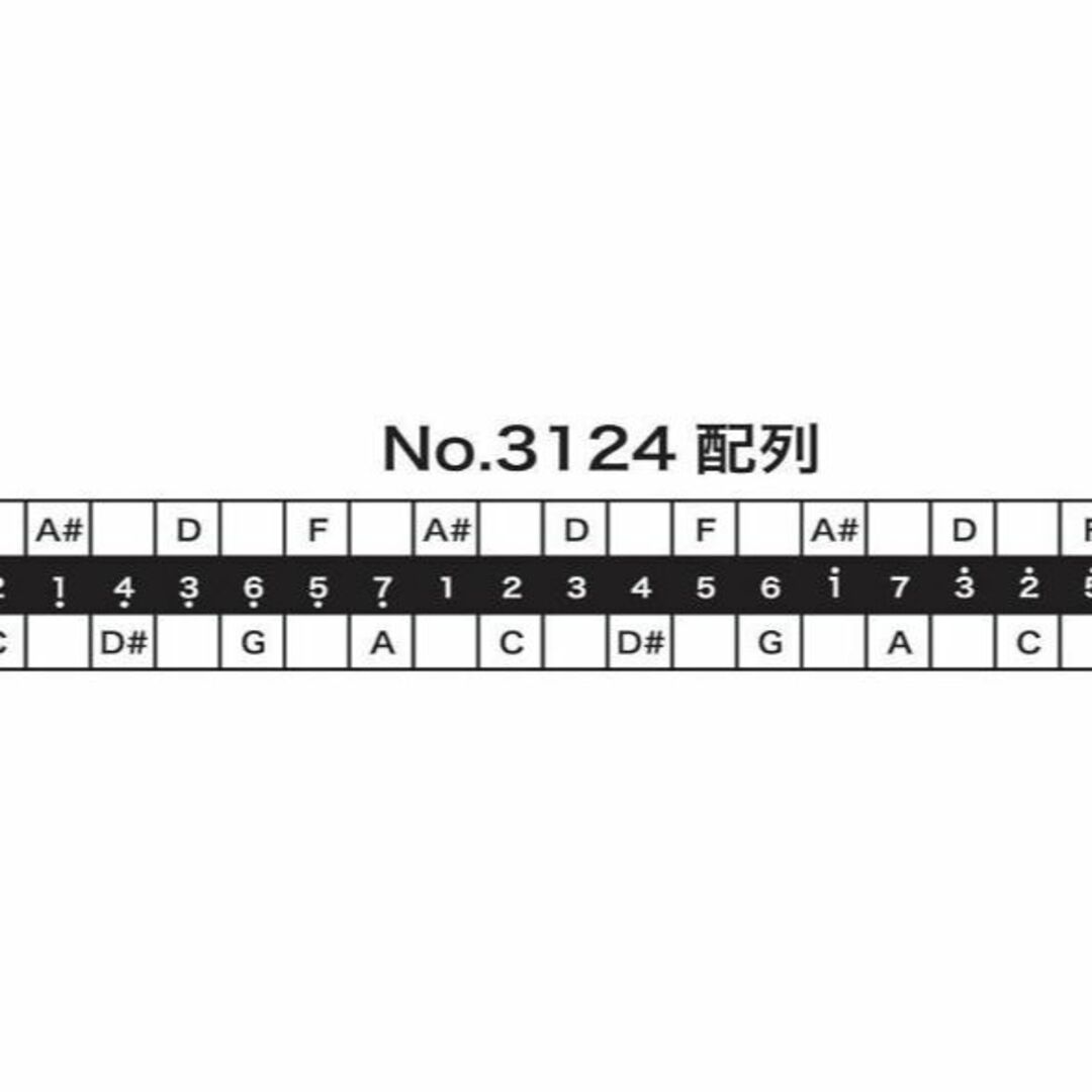 【新品】TOMBO 複音ハーモニカ A#調 トンボバンド 24穴 3124 楽器の楽器 その他(ハーモニカ/ブルースハープ)の商品写真