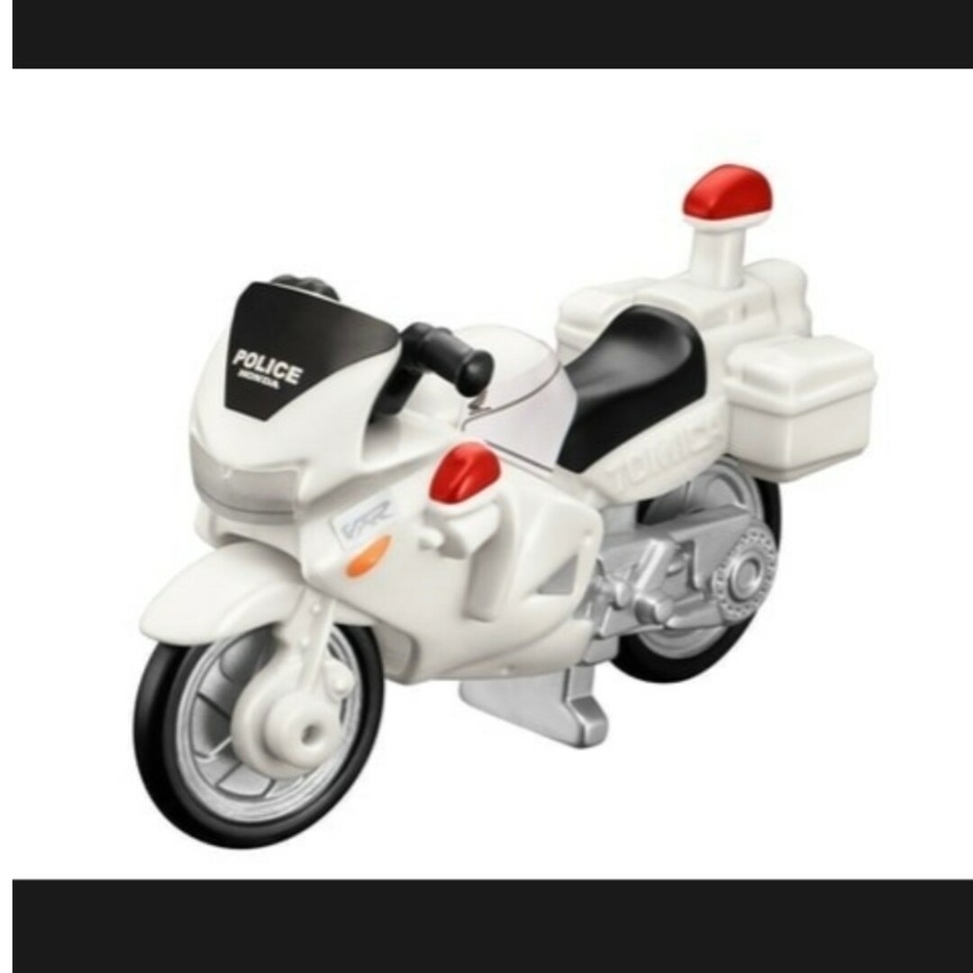 Takara Tomy(タカラトミー)の新品　未使用　マクドナルド　ハッピーセット　トミカ　 白バイ　Honda VFR エンタメ/ホビーのおもちゃ/ぬいぐるみ(ミニカー)の商品写真