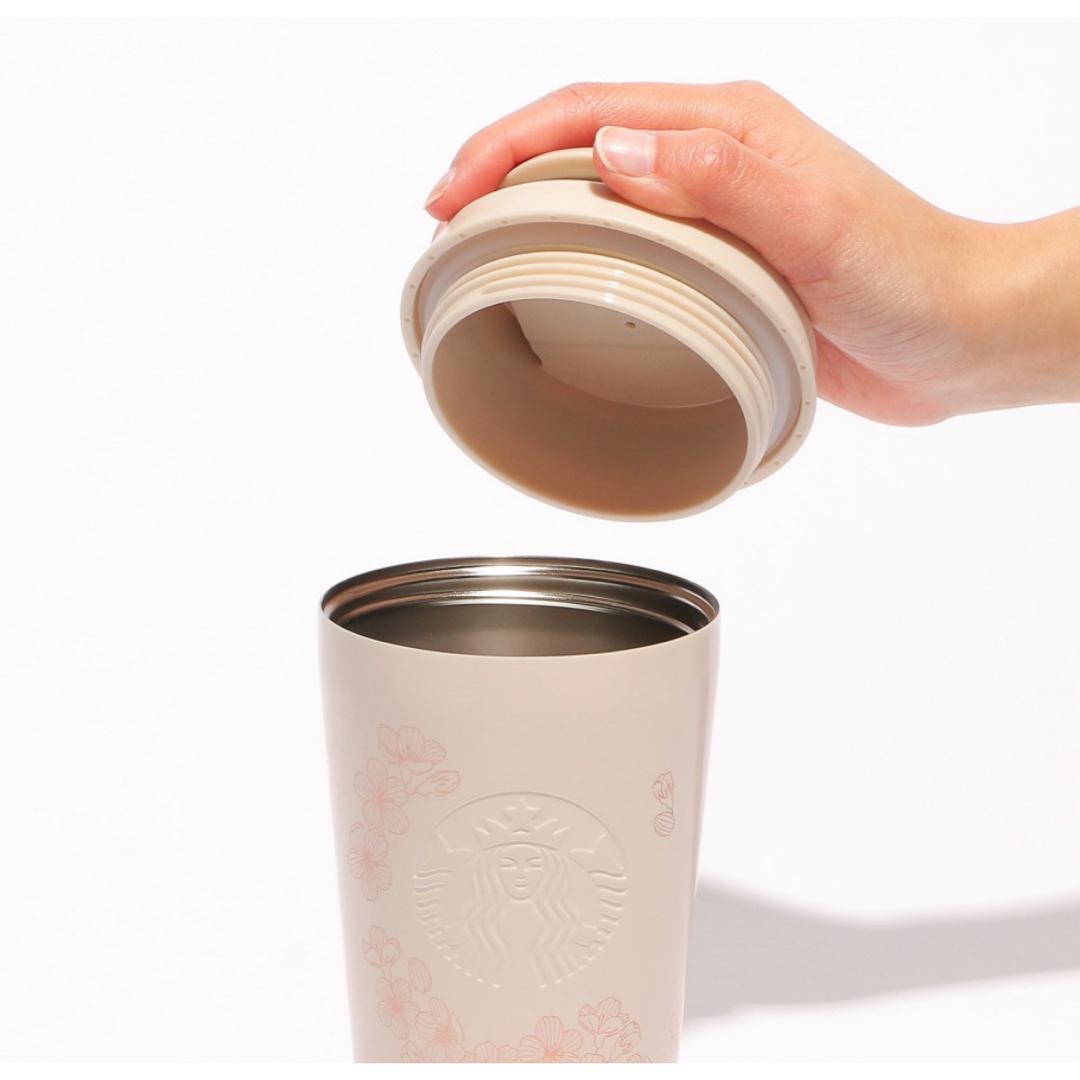 Starbucks Coffee(スターバックスコーヒー)のスタバ　SAKURA2024ステンレスTOGOロゴタンブラーグレース355ml インテリア/住まい/日用品のキッチン/食器(タンブラー)の商品写真