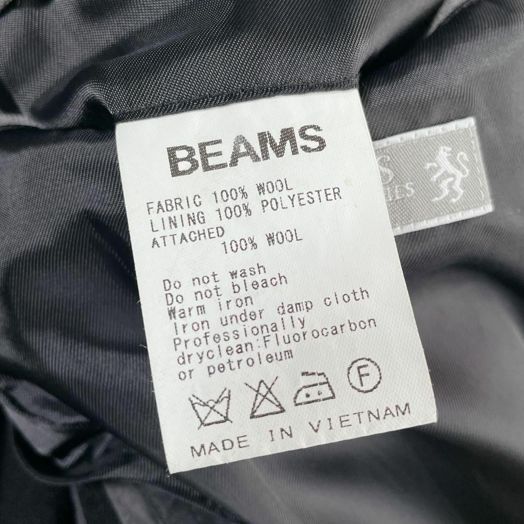 BEAMS(ビームス)のビームス　テーラードジャケット　パイピング　M ブラック　黒　BEAMS メンズのジャケット/アウター(テーラードジャケット)の商品写真