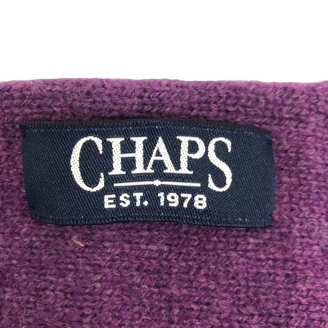 CHAPS(チャップス)のCHAPS ネックウォーマー スヌード マフラー 総柄 紫パープル紺 ネイビー  レディースのファッション小物(マフラー/ショール)の商品写真