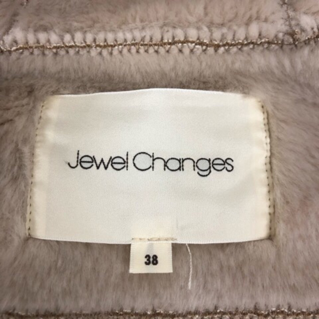 Jewel Changes(ジュエルチェンジズ)のJewel Changes アローズ フェイクムートンコート 38 ベージュ レディースのジャケット/アウター(その他)の商品写真