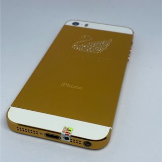 アイフォーン(iPhone)のIphone 5s SWAROVSKI カスタム Simフリー(スマートフォン本体)