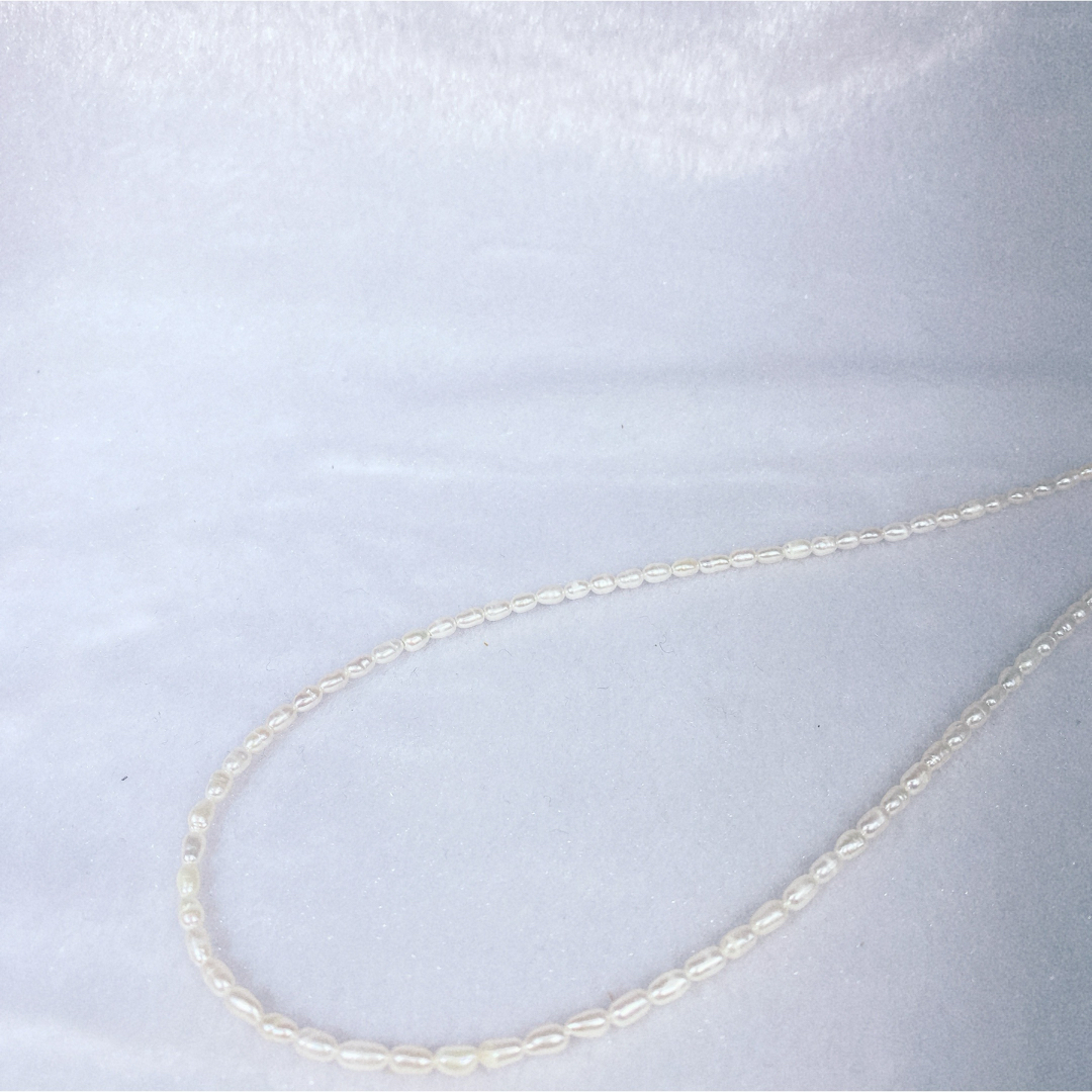 淡水ライスパールネックレスNO24-256 レディースのアクセサリー(ネックレス)の商品写真